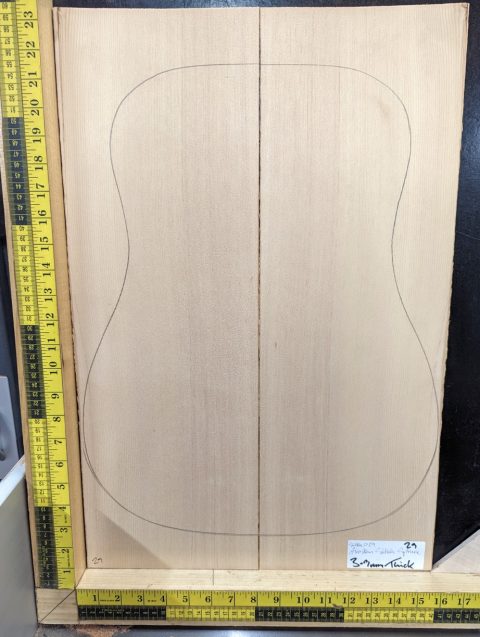 Alaskan Sitka Spruce AAA Acoustic Bookmatched Set