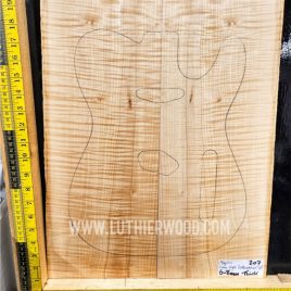 Flame Maple Bookmatched Guitar Top Set