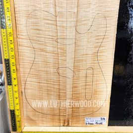 Flame Maple Bookmatched Guitar Top Set