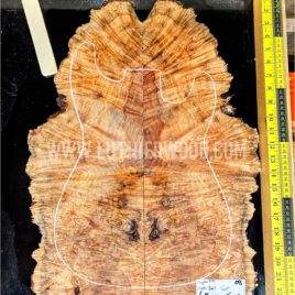 Maple Burl Guitar & Bass Bookmatched Top Set