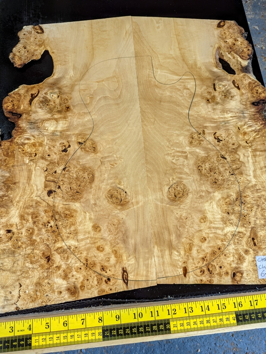 Chestnut Burl Book-matched Set | Luthierwood & Artisan Supplies