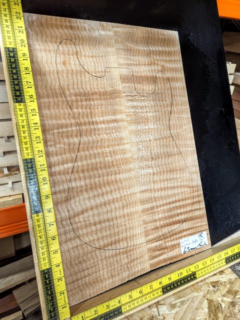 Quilted Maple Bookmatched Set - Quarter Sawn