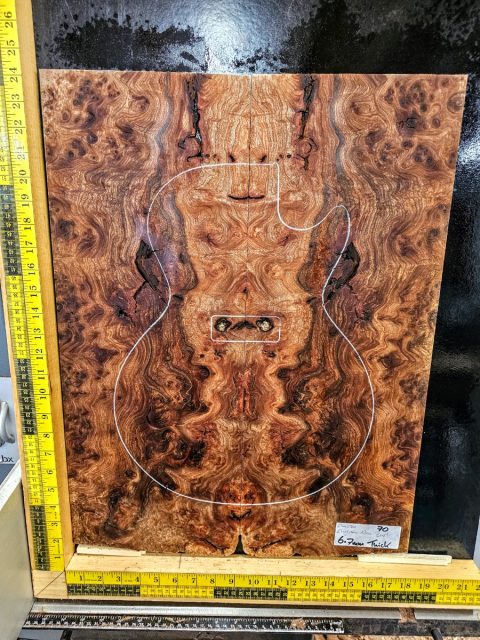 Master Grade English Elm Burl Book-matched Set