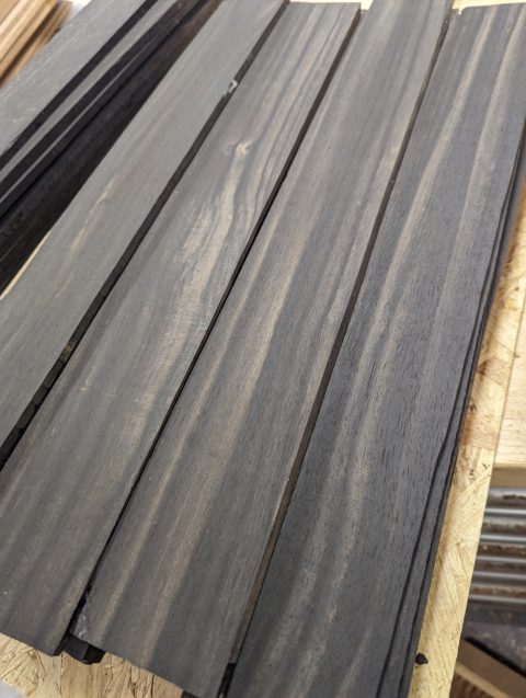 Ebony Fingerboard Blanks, Guitar Sized - Coloured Grade