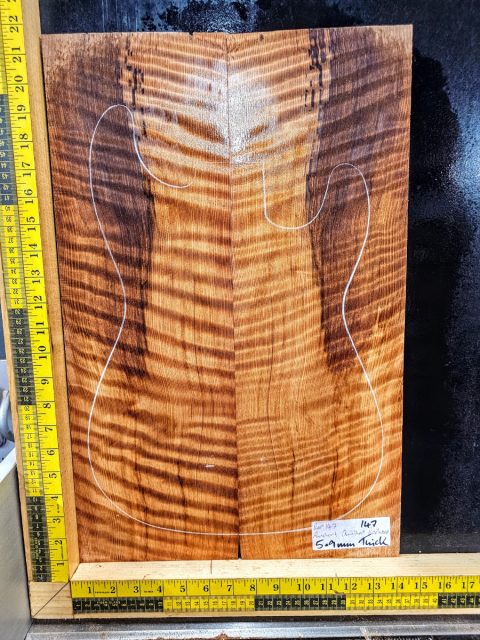 Ancient Quilted Redwood Bookmatched Set