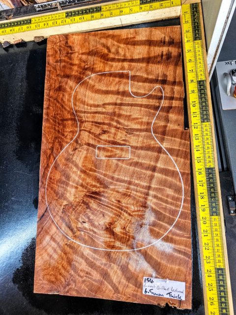 5A Ancient Quilted Redwood One Piece Top