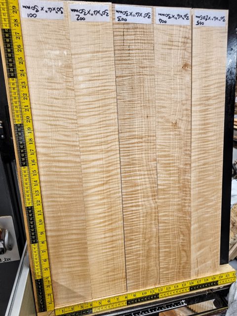 Flame Maple Guitar Neck Blank