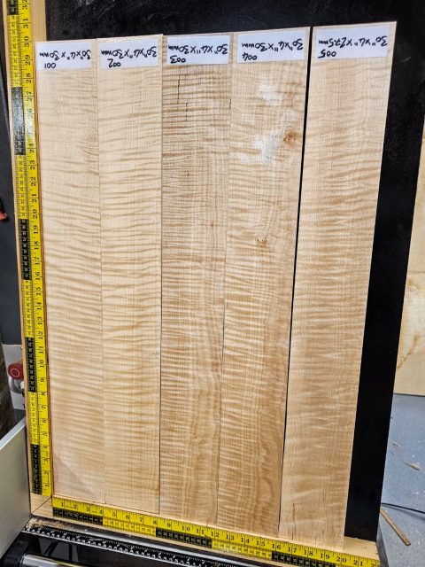 Flame Maple Guitar Neck Blank
