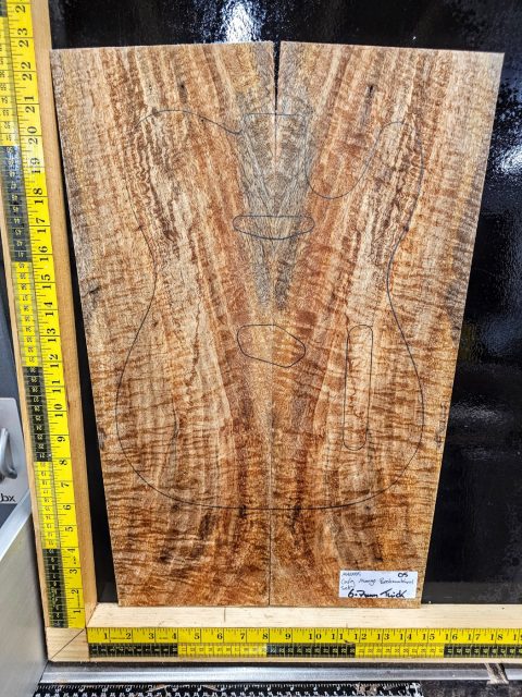 Ripple Mango Bookmatched Guitar Top Set