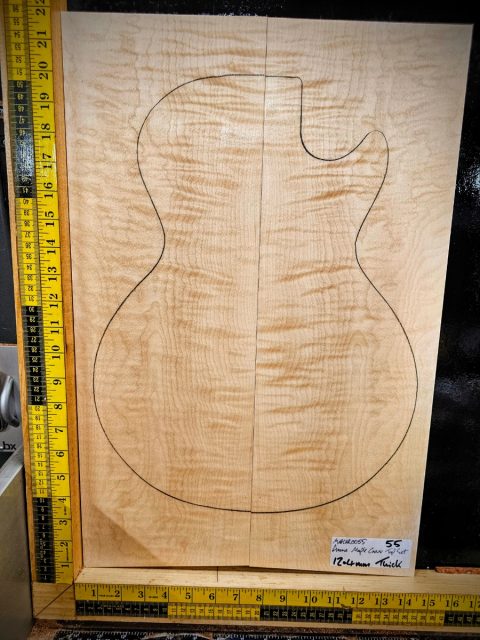 Flame Maple Carve Top Set No. 55