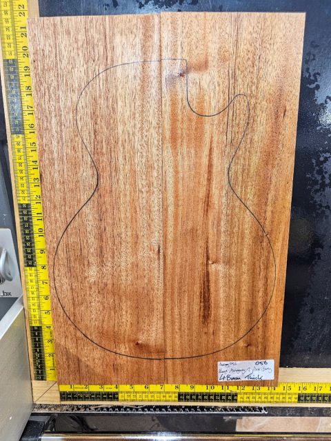 Mahogany 2 Piece Guitar / Bass Body Blank #56