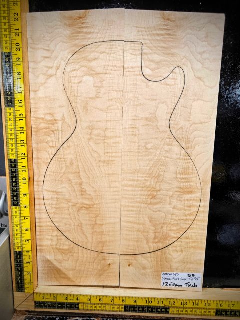 Flame Maple Carve Top Set No. 57