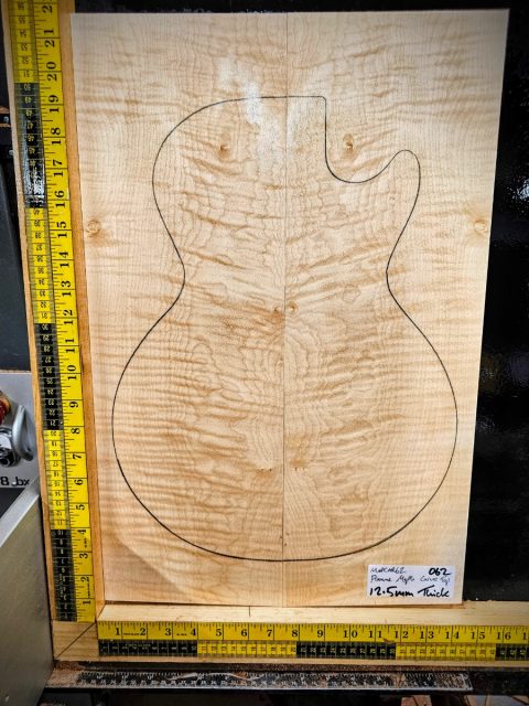 Flame Maple Carve Top Set No. 62