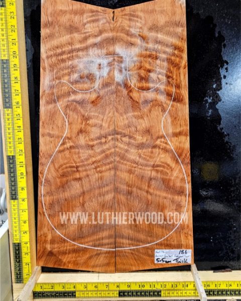 Ancient Quilted Redwood Guitar & Bass Top Set