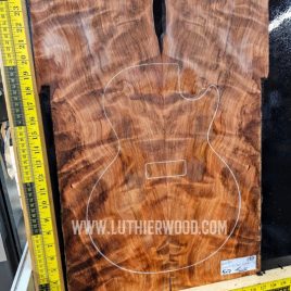 Ancient Quilted Redwood Guitar & Bass Top Set