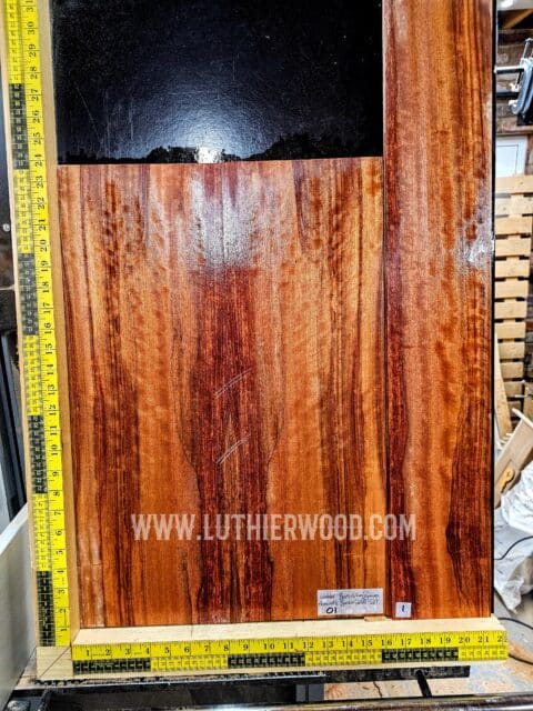 Marbled Bees-Wing Bubinga Acoustic Back And Sides Set