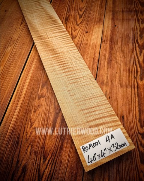 4A Roasted Flame Maple Neck Blank 001