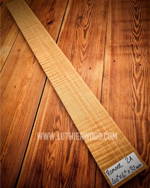 2A Roasted Flame Maple Guitar & Bass Neck Blank