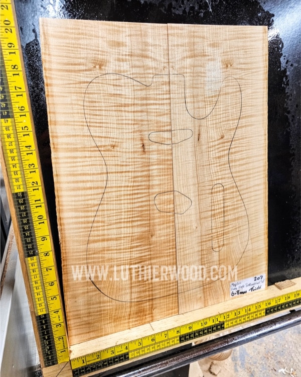 Flame Maple Guitar Top Set 207 | Luthierwood & Artisan Supplies