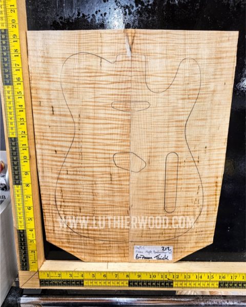 Flame Maple Bookmatched Guitar Top Set