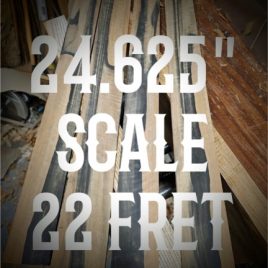 24.625" Scale Fret Slotting Service 22 Fret