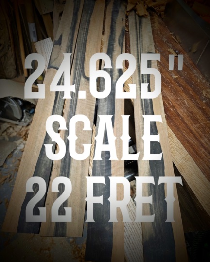 24.625" Scale Fret Slotting Service 22 Fret