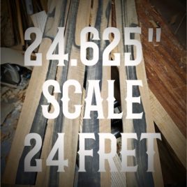 24.625" Scale Fret Slotting Service 24 Fret