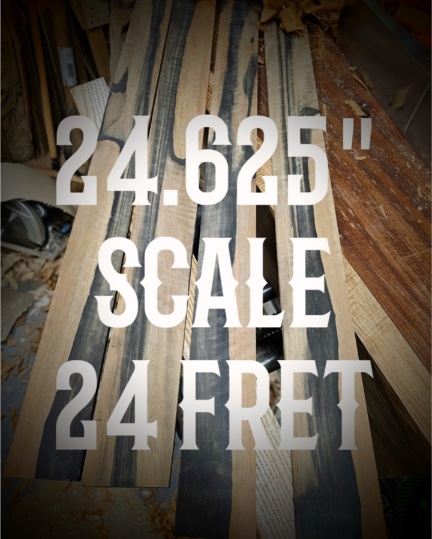 24.625" Scale Fret Slotting Service 24 Fret