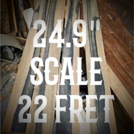 24.9" Scale Length 22 Fret Fret slotting Service