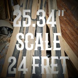 25.34" Scale Length 24 Fret Fret slotting Service
