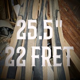 25.5" Scale Length Fret Slotting Service