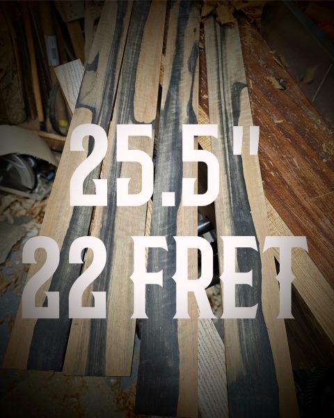 25.5" Scale Length Fret Slotting Service