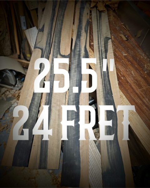 25.5" Scale Length fret slotting service