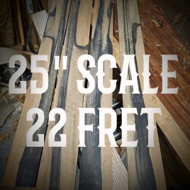 25" Scale Length fret slotting service