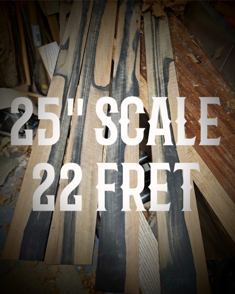 25" Scale Length fret slotting service