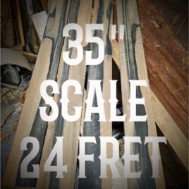 35" Bass Scale Fret Slotting Service 24 Fret