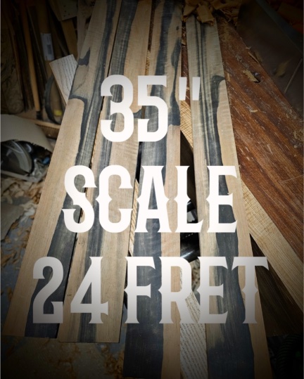 35" Bass Scale Fret Slotting Service 24 Fret