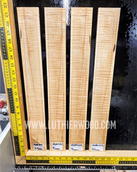 Flame Maple Guitar Fingerboard Blanks From Luthier Wood