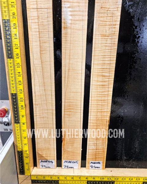 Flame Maple Guitar Fingerboard Blanks From Luthier Wood