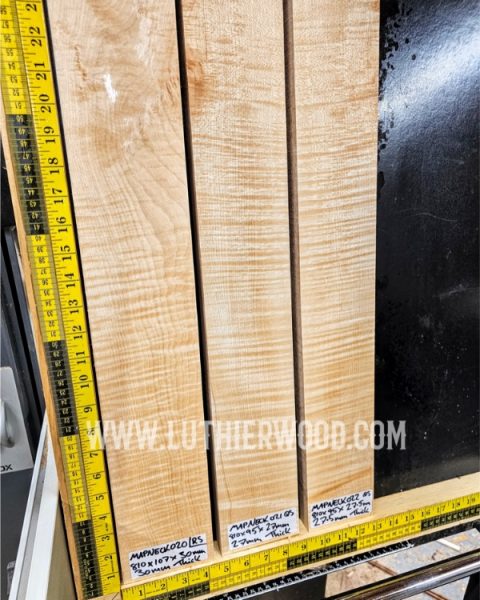 Flame Maple Guitar Neck Blank