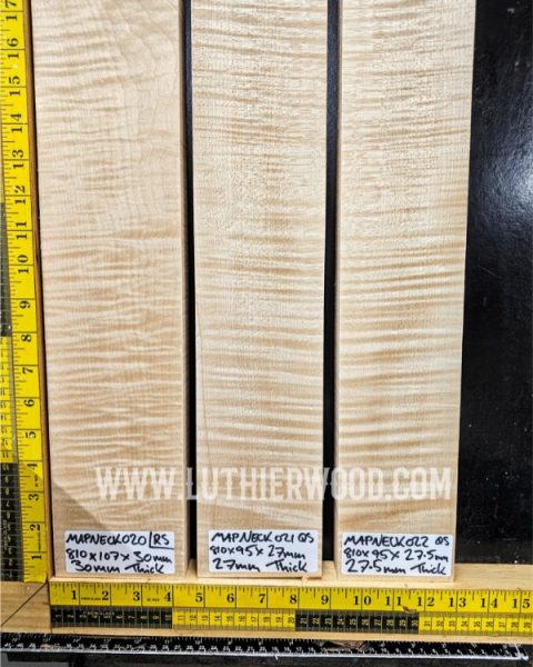 Flame Maple Guitar Neck Blank