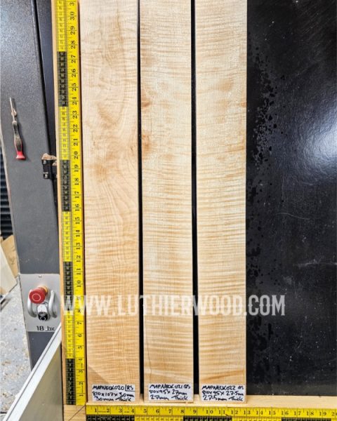 Flame Maple Guitar Neck Blank