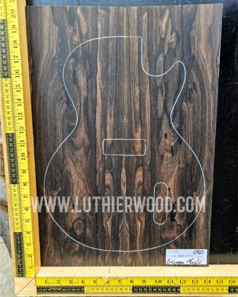 Ziricote Book-matched Guitar Top Set, Luthier Wood