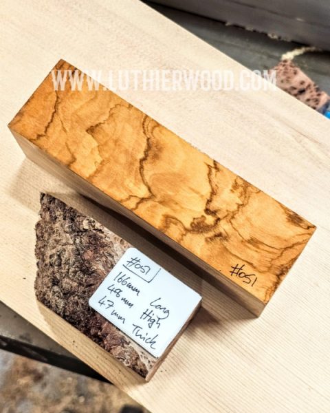 Italian Olivewood Knife Scales Block