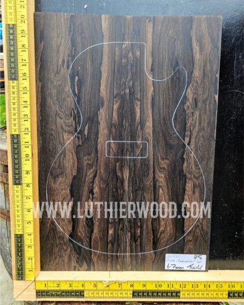 Ziricote Book-matched Guitar Top Set, Luthier Wood