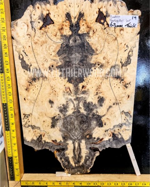 Buckeye Burl bookmatched guitar top set