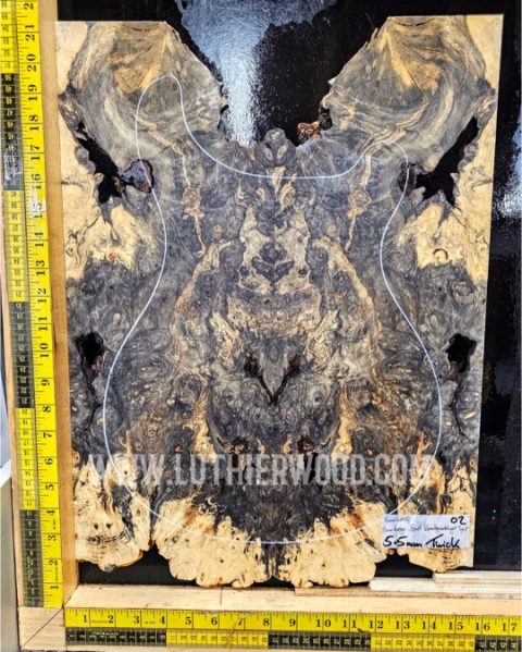 Buckeye Burl Bookmatched Set 002 - SUPER RARE