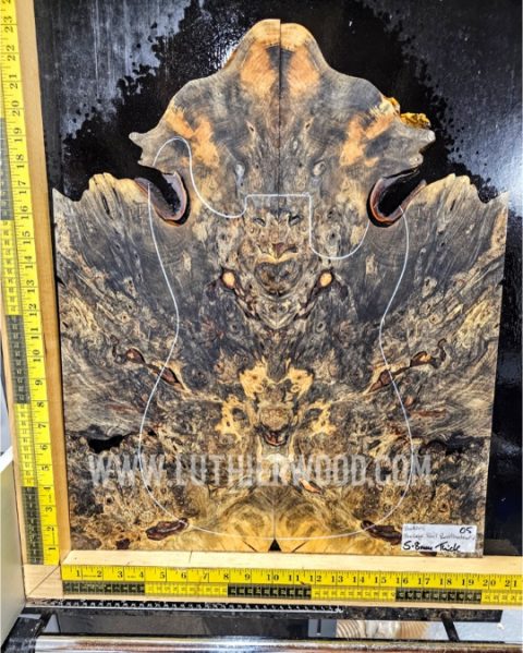 Buckeye Burl Guitar Top Set