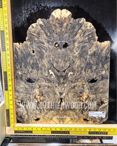 Buckeye Burl Guitar Top Set