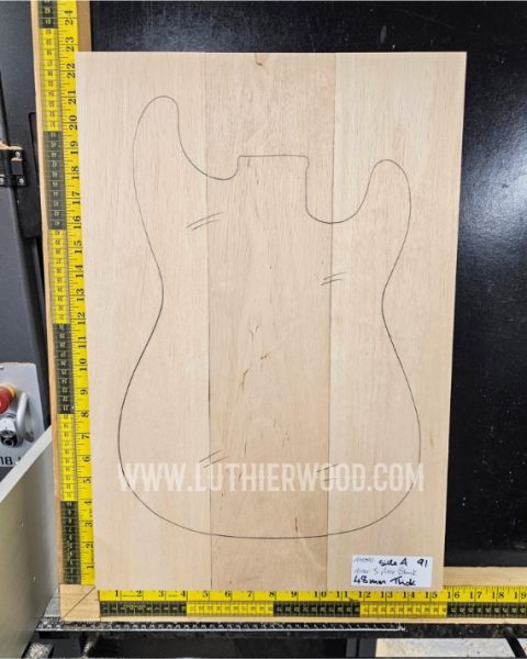 Alder 3 Piece Guitar & Bass Body Blank Set